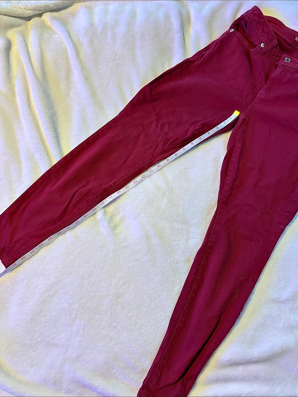 Michael Kors Izzy Skinny Jeans Skinny Jeans in Red Like New